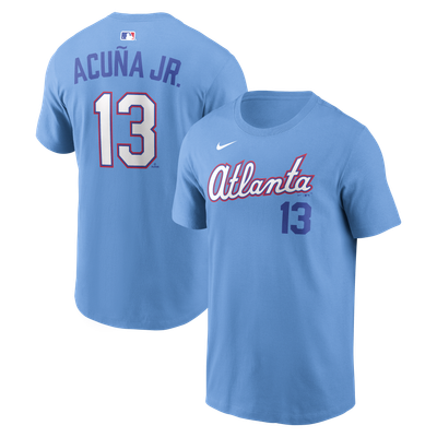 Ronald Acuña Jr. Atlanta Braves Nike Men's 2026 City Connect Name & Number T-Shirt - Light Blue